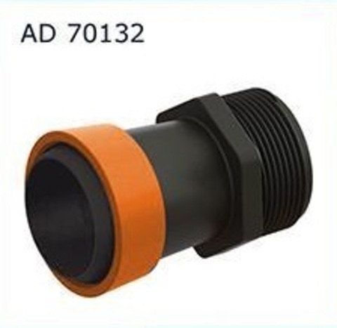 AD 70132 Старт для ленты Туман(GS) 32 мм с наружной резьбой 1" (упак. 10шт.) фото в интернет-магазине "Сортовые семена"