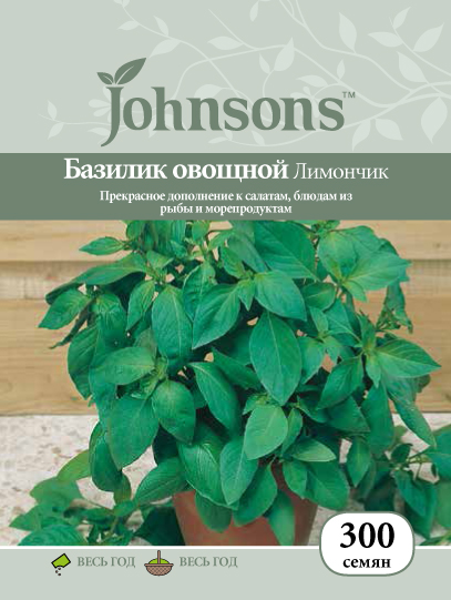 Базилик овощной Лимончик фото в интернет-магазине "Сортовые семена"