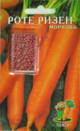 Морковь (Драже) Роте Ризен (ЦВ) 300шт. фото в интернет-магазине "Сортовые семена"