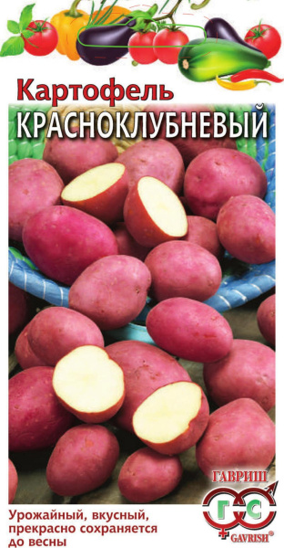 Картофель Красноклубневый 0,025 г Н16 фото в интернет-магазине "Сортовые семена"