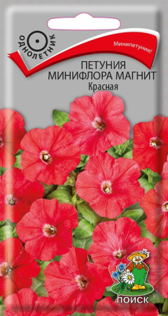 Петуния минифлора Магнит Красная (ЦП) 10 фото в интернет-магазине "Сортовые семена"