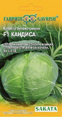 Капуста белокоч. Кандиса F1 20 шт. ранняя (Саката) Н15 фото в интернет-магазине "Сортовые семена"