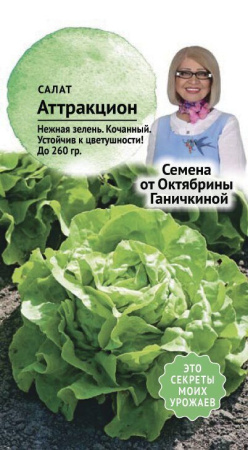 Салат Аттракцион 0,5 г фото в интернет-магазине "Сортовые семена"