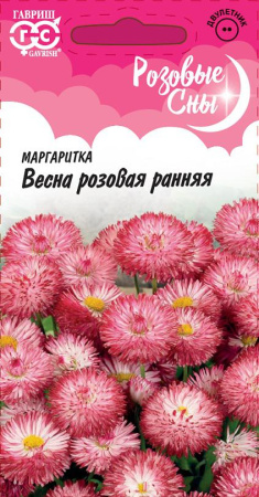Маргаритка Весна розовая ранняя* 0,05 г серия Розовые сны фото в интернет-магазине "Сортовые семена"