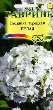 Гвоздика турецкая Белая 0,2 г фото в интернет-магазине "Сортовые семена"