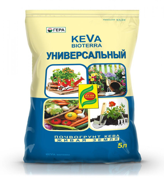 Почвогрунт KEVA BIOTERRA  Универсальный 5л фото в интернет-магазине "Сортовые семена"