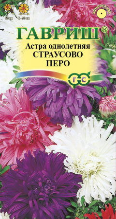 Астра Страусово перо, однолетняя (смесь) 0,3 г фото в интернет-магазине "Сортовые семена"