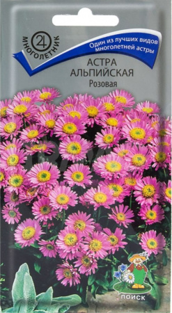 Астра альпийская Розовая (ЦП) 0,04 фото в интернет-магазине "Сортовые семена"