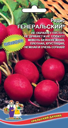 Редис Генеральский (УД) Е/П 2 г. фото в интернет-магазине "Сортовые семена"