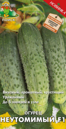 Огурец Неутомимый F1 (ЦВ) 12шт. фото в интернет-магазине "Сортовые семена"