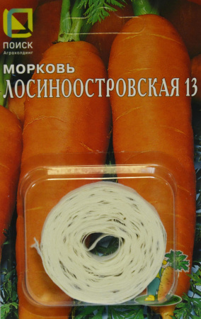 Морковь (Лента) Лосиноостровская 13 фото в интернет-магазине "Сортовые семена"