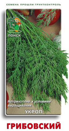 Укроп Грибовский (ЦВ) 3гр. фото в интернет-магазине "Сортовые семена"