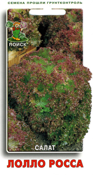 Салат Лолло Росса (ЦВ) 1гр. фото в интернет-магазине "Сортовые семена"