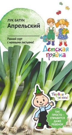 Лук батун Апрельский 0,5 г Детская грядка фото в интернет-магазине "Сортовые семена"