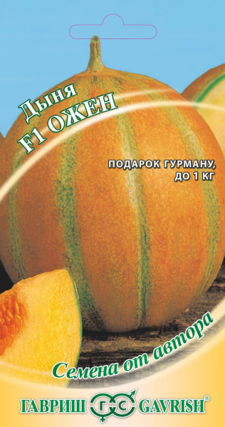 Дыня Ожен F1 15 шт. автор. фото в интернет-магазине "Сортовые семена"